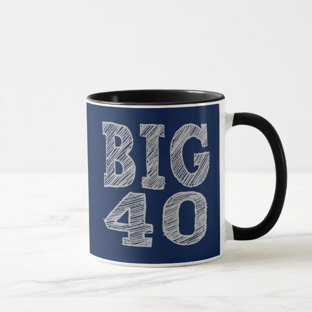 Taza El gran 40 cumpleaños número 40 (Derecha)