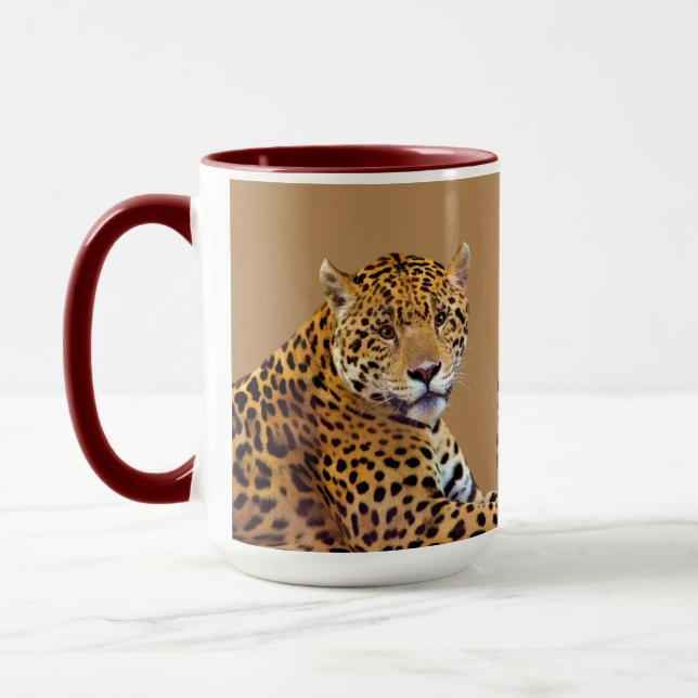 Taza El gran amante del gato de Jaguar visto #Gift (Izquierda)