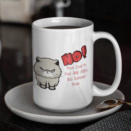 Taza El gran no en rojo no puede Mascota a mi gato te o