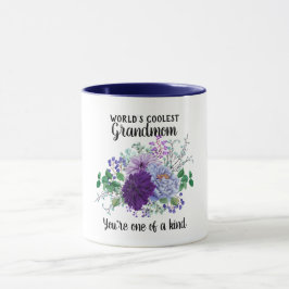 Taza El GRANDMOM más frío del mundo - una flor de bonda