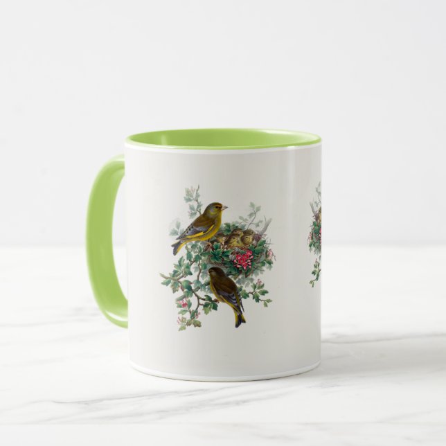 Taza El Greenfinch europeo (Anverso izquierdo)