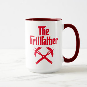 Taza El Grillfather Con Perros Calientes