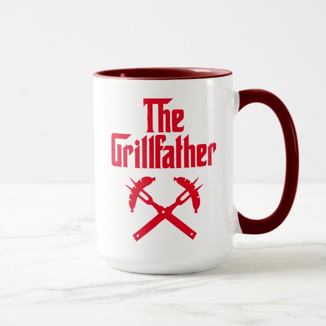 Taza El Grillfather Con Perros Calientes (Derecha)