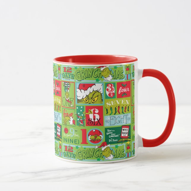 Taza El Grinch | 12 Días de Patrón de Grinchmas (Derecha)