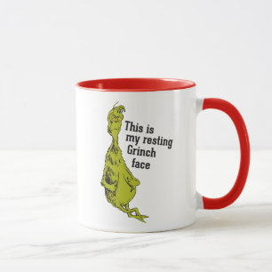Taza El Grinch Cara Divertida del Grinch en Reposo