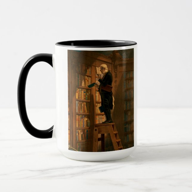 Taza El gusano de los libros, 1861, de Carl Spitzweg (Izquierda)