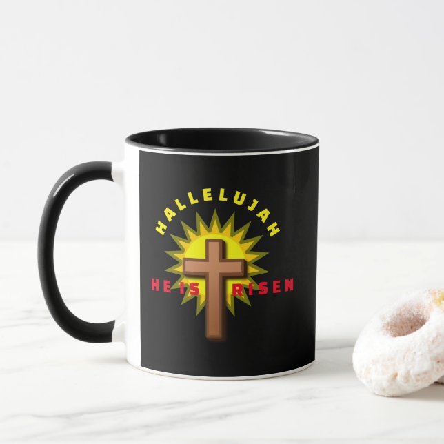 TAZA "ÉL HA RESUCITADO" (Con donut)