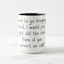 El hacer compras para el amigo