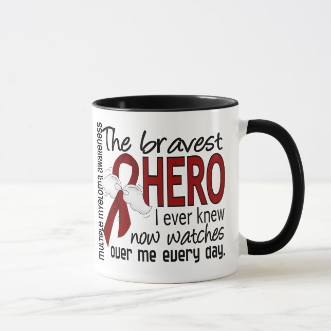 Taza El héroe más valiente sabía nunca mieloma múltiple (Derecha)