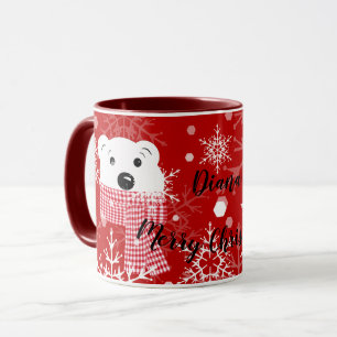 Taza El hocico de un oso polar, Navidad