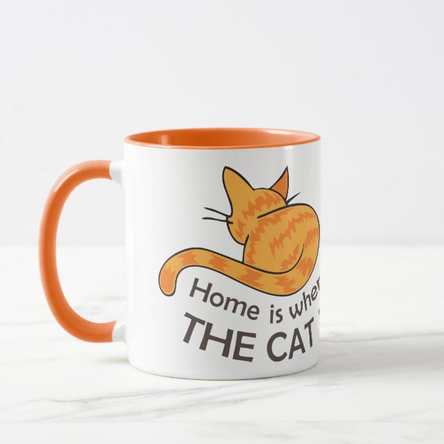 Taza El hogar es donde está el gato (Izquierda)