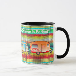 Taza El hogar es donde mi caravana se parquea nunca