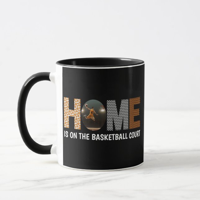 Taza El Hogar Está En La Pista De Baloncesto (Izquierda)