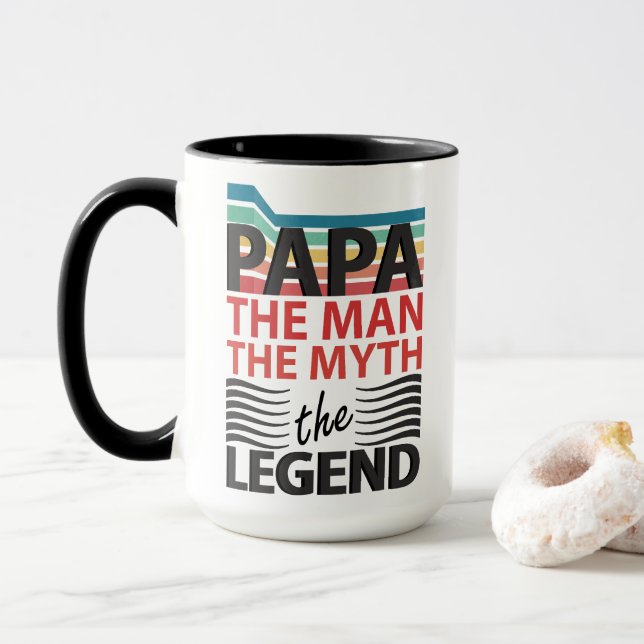 Taza El hombre, el mito, la leyenda (Con donut)