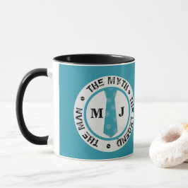 Taza El hombre el mito la leyenda nombre personalizado