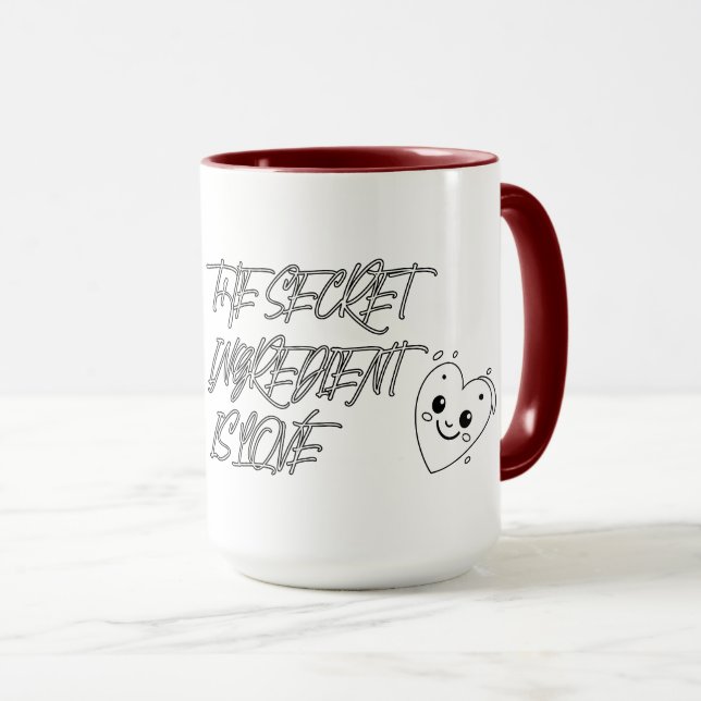 Taza El ingrediente secreto es AMOR (Anverso derecho)