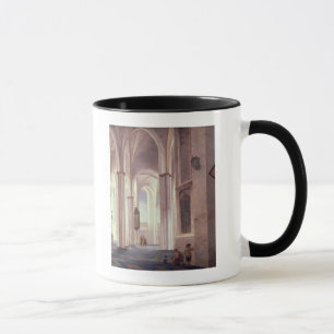 Taza El interior del Buurkerk en Utrecht, 1644