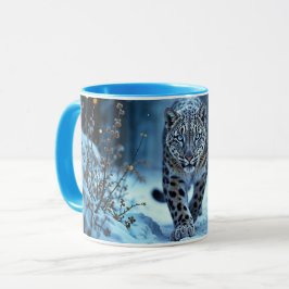 Taza El invierno silvestre agudo ojos brillantes congel