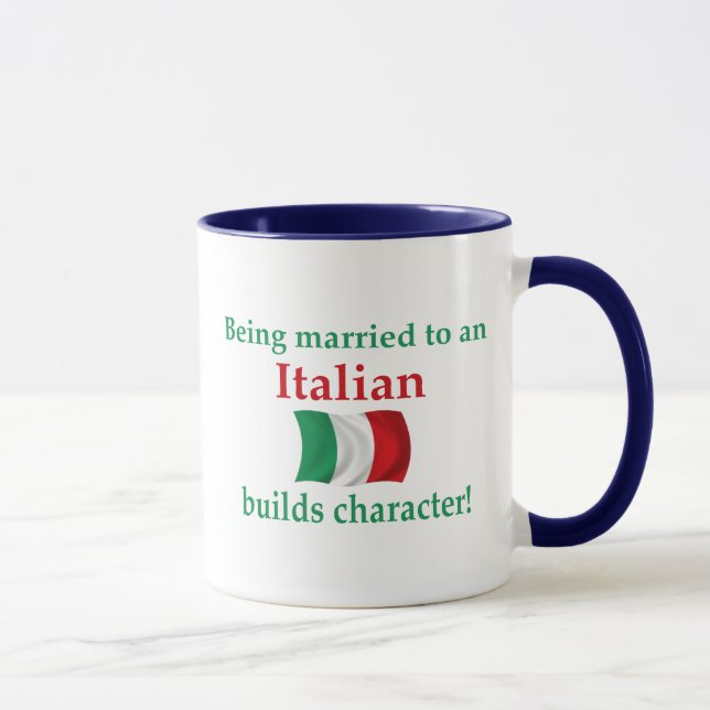 Taza El italiano construye el carácter (Derecha)