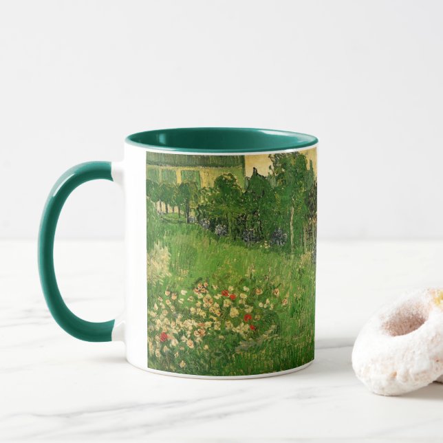 Taza El jardín de Daubigny - Vincent van Gogh (Con donut)