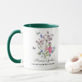 Taza El jardín personalizado de la mamá
