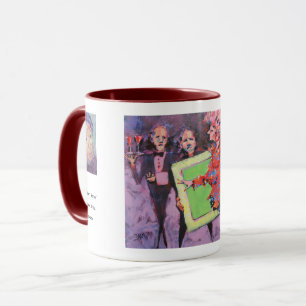 Taza El juego de la galería Pintura / Artista Larry Ler