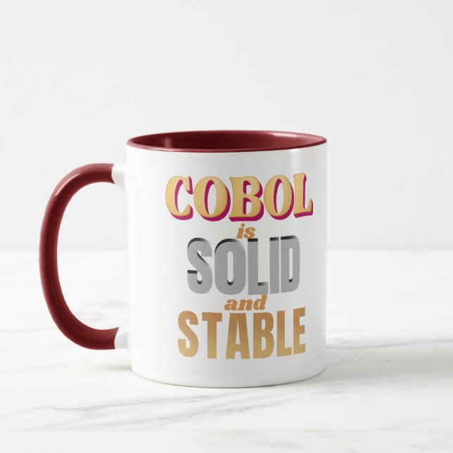 Taza El lenguaje de programación Cobol es fuerte y esta (Izquierda)