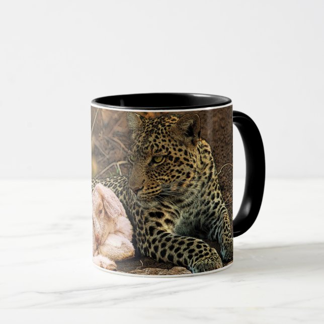 Taza "El leopardo morirá abajo con el niño " Isaías 11 (Anverso derecho)