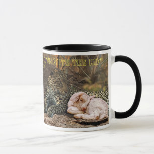 Taza "El leopardo morirá abajo con el niño " Isaías 11