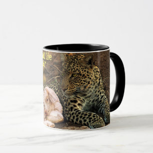 Taza "El leopardo morirá abajo con el niño " Isaías 11