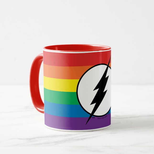 Taza El logo de Flash Rainbow (Anverso izquierdo)