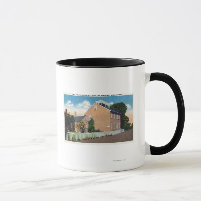 Taza El lugar de nacimiento de María Mitchell (Derecha)