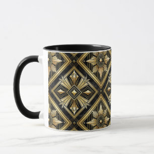 Taza El lujoso oro geométrico oro de los años 20