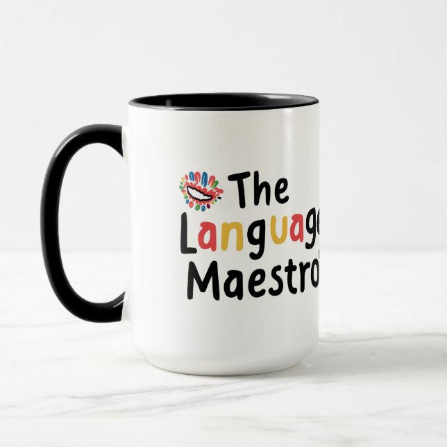 Taza El Maestro Del Idioma (Izquierda)