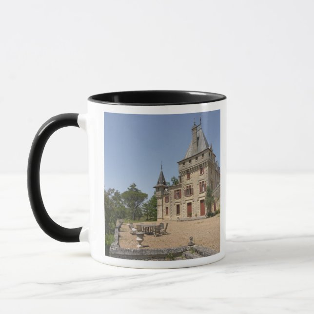 Taza El magnífico castillo de Pressac y el jardín (Izquierda)