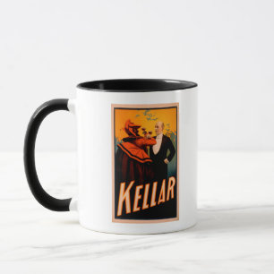 Taza El mago kelar bebiendo vino con el diablo