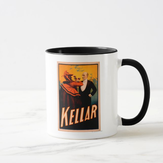 Taza El mago kelar bebiendo vino con el diablo (Derecha)