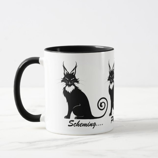 Taza El mal que persigue el trío del gato (Izquierda)