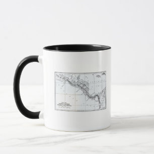 Taza El mapa propuso las rutas ístmicas del canal