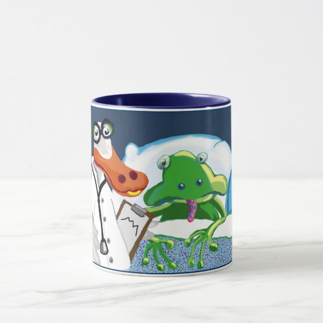 Taza El Médica Duck hace sus rondas (Centro)