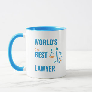Taza El mejor abogado del mundo. Idea de regalo de cole