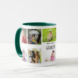 Taza El mejor abuelo jamás 10 nietos Collages de fotos