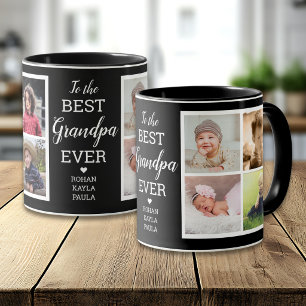 Taza El mejor abuelo moderno de todos 8  Colage de foto