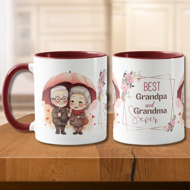 Taza El mejor abuelo y la abuela que alguna vez lleve u (Subido por el creador)
