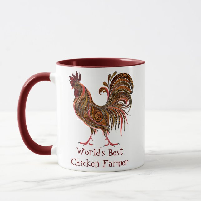 Taza El mejor agricultor de pollo del mundo (Izquierda)