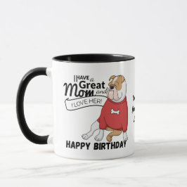 Taza El mejor BULLDOG en INGLÉS del mundo, MOM personal