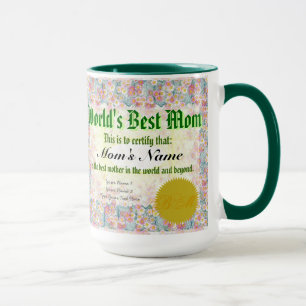 Taza El mejor certificado de la mamá del mundo