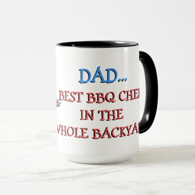 Taza El mejor chef de barbacoa PAPÁ (Anverso derecho)