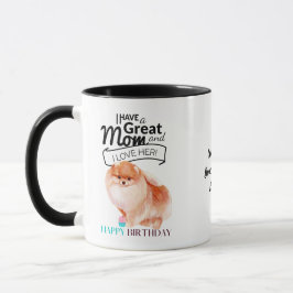 Taza El mejor DOG pomeraniano del mundo MOM personaliza