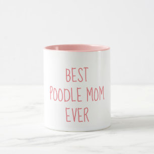 Taza El mejor dueño siempre divertido del caniche de la